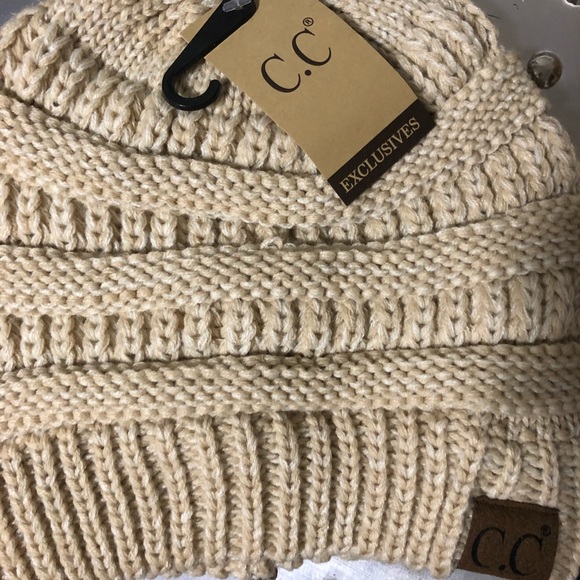 C.C  2-Thread Knitted Beanie Hat - Picture 2 of 2